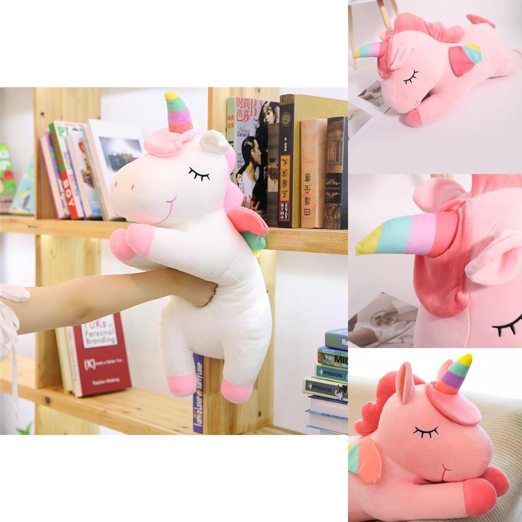 Adorable Unicorn Stuff Toy Soft Plush Doll Cushion Perfect Kids Birthday Gift