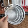 New Double Handles Stainless Steel Colander Fine Mesh Oil Draining Flour Sieve Drain Tool Fine Mesh Strainer Cooking Utensil