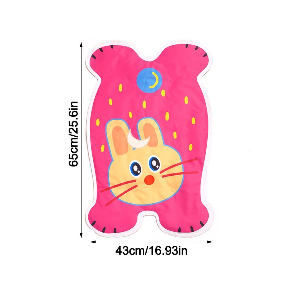 

Cartoon Floor Mats Cool Pet Cooling Mat Easy To Wipe Dog Cold Bed Mats Summer Peach Rabbit-M