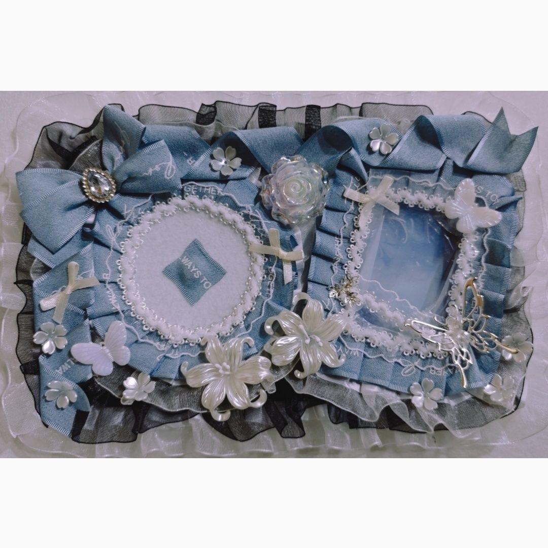 

multi-size ita board 20*12cm 30*20cm ita bag decoration blue grey ita bag accessories badge holder card protect 24x15cm бронзовий