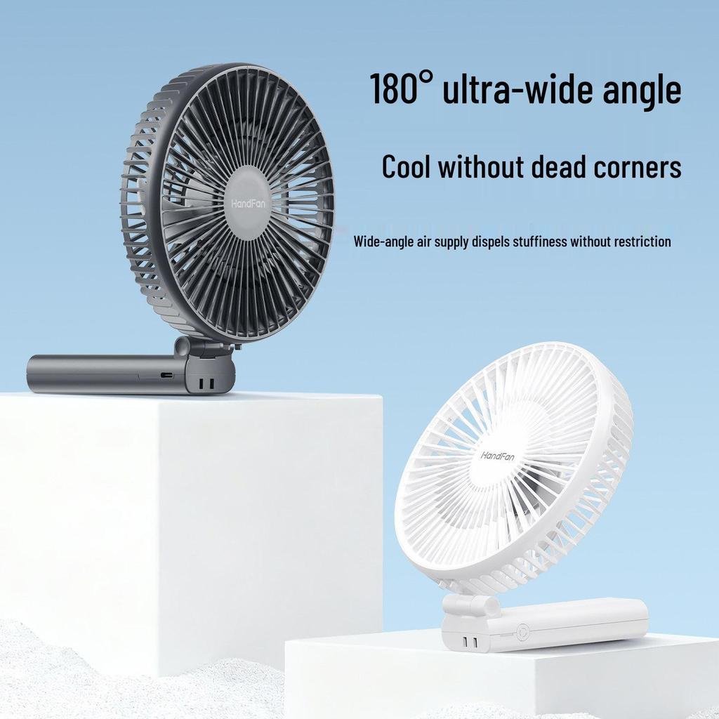 Hand-Held Electric Mini Fan – Silent, Strong Wind, Portable, Ideal for Dorms & Students