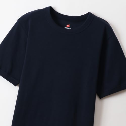 Hanes (Hanes) Short-sleeved T-shirt, Ribbed T-shirt, Beefy Rib Crew Neck T-shirt HM1-R103 Men's