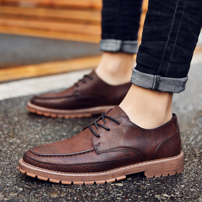 Lightweight Men Dress Shoes Breathable Men's Leather Oxford Shoes Casual Suit Business Footwear Handmade Male Leisure Walk Shoes