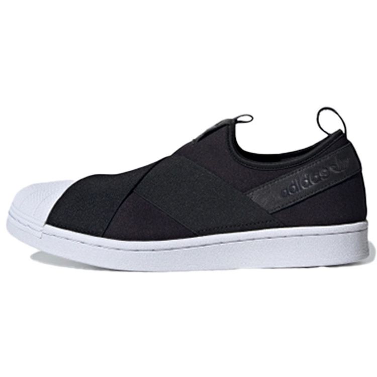 

Черные кроссовки унисекс без шнуровки adidas Superstar Core-Black FW7051