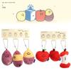 Sweet Morning Second Potato Apple Keychain Backpack Decorative Plush Pendant