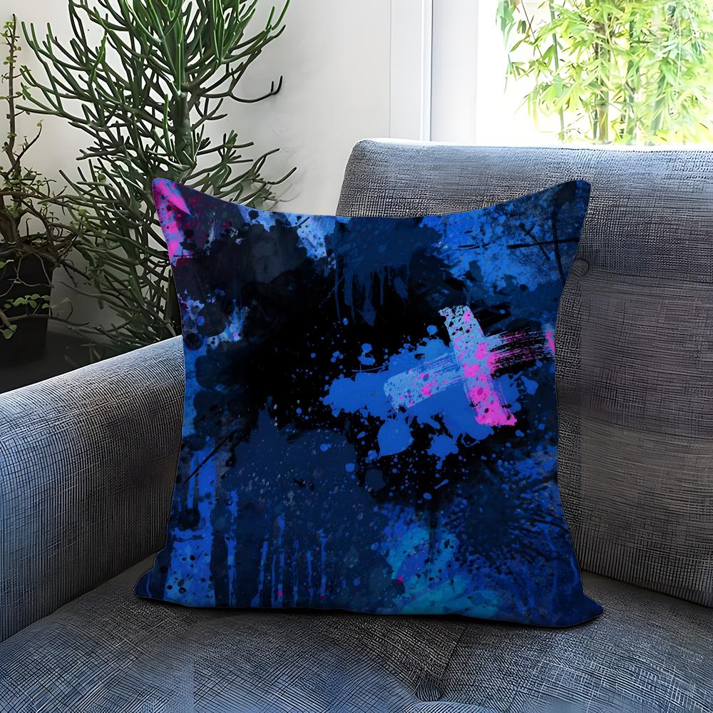 Street Graffiti Texture Cushion Cover Comfortable Reversible Pillow Cover Ideal for Car Sofa Bedroom  Beyond