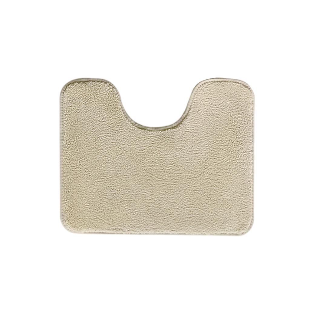 Soft U Shaped Bath Mat Absorbent Microfiber Non Slip Bathroom Rug Contour Toilet Floor Mat Plush Comfort Washable Design