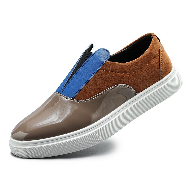 Fashion Autumn And Winter Fashionable Men's Leather Casual Loafers Outdoor Lightweight Shoe Comfortable Soft-Soled Durable Driving Shoes