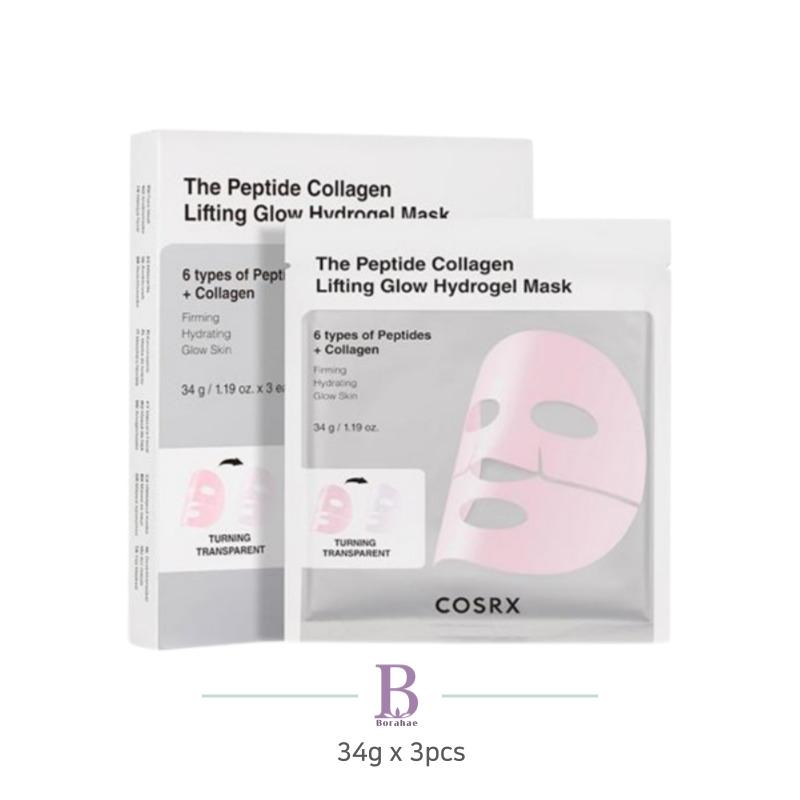 COSRX The Peptide Collagen Lifting Glow Hydrogel Mask 34g x 3pcs