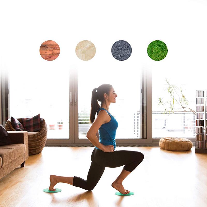 Athletic Slide 2 Piece Collection Fitness Skateboard Abdominal Muscle Training Yoga Sliding Fitness Equipment