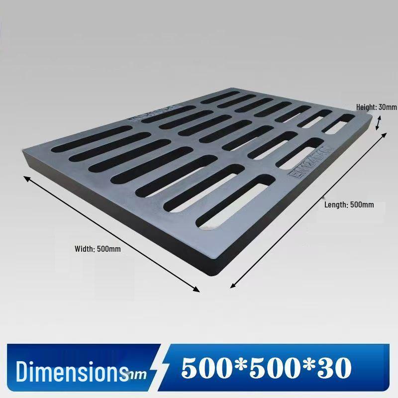 Cast Iron Manhole & Drainage Grate for Sewer/Rainwater Ditch or Courtyard.