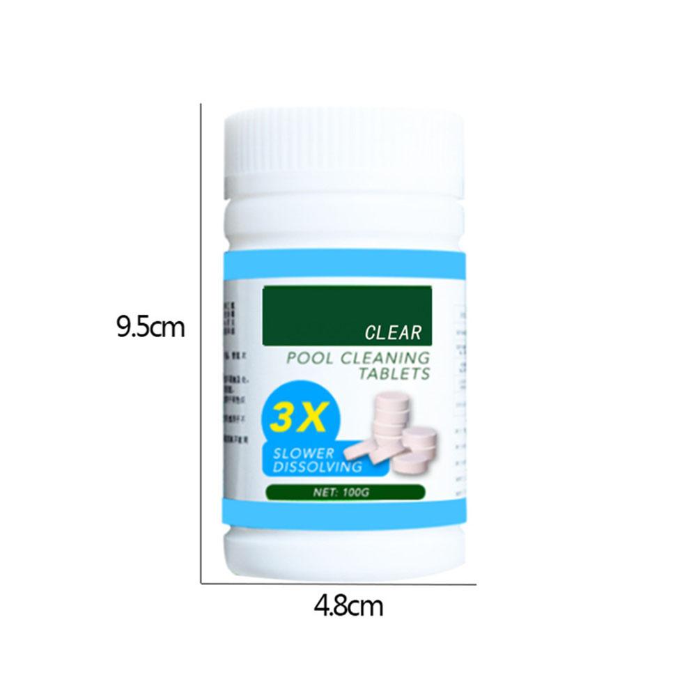 Pool Effervescent Tablets Swimming Pool Chlorine Tablet with Floating Chlorine Dispenser Box for Home Pool Tubs Spas