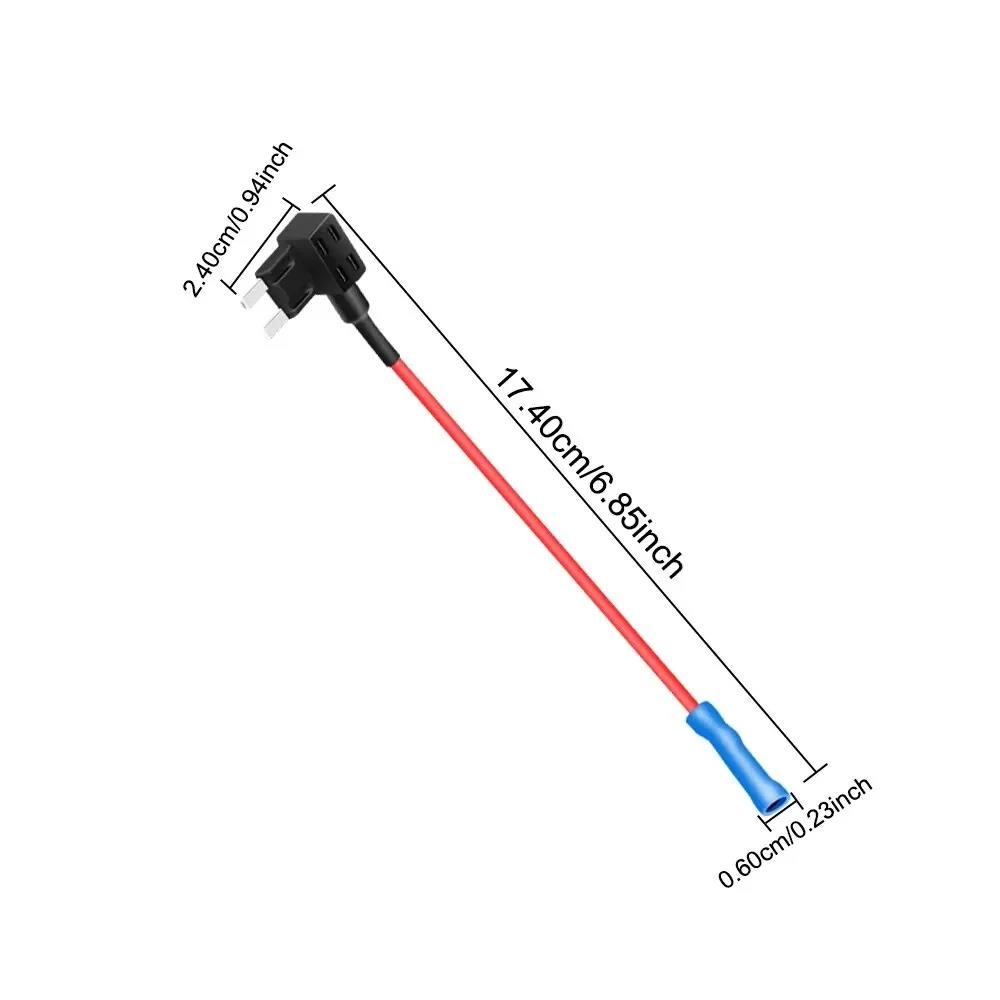 5 Pcs Add-a-Circuit Adapter APM Tap Mini Blade Micro 12V Car Fuse Box Holder Auto Motri Insurance ATM Adapter Fuses4