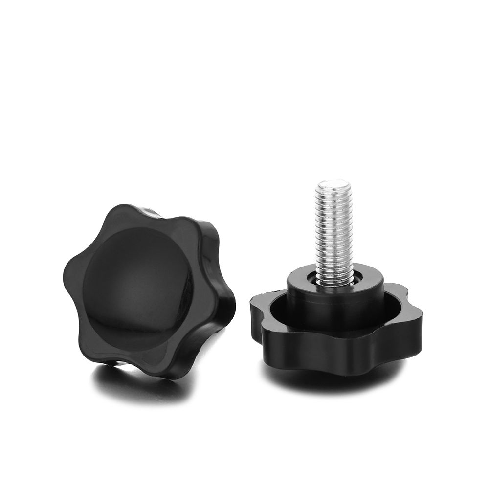 

4 шт. Практичні різьбові ручки M6 M8 зі зірками, ручки, гвинти з великою пальцем, головка у формі зірки, вуглецева сталь M8*20-4Pcs