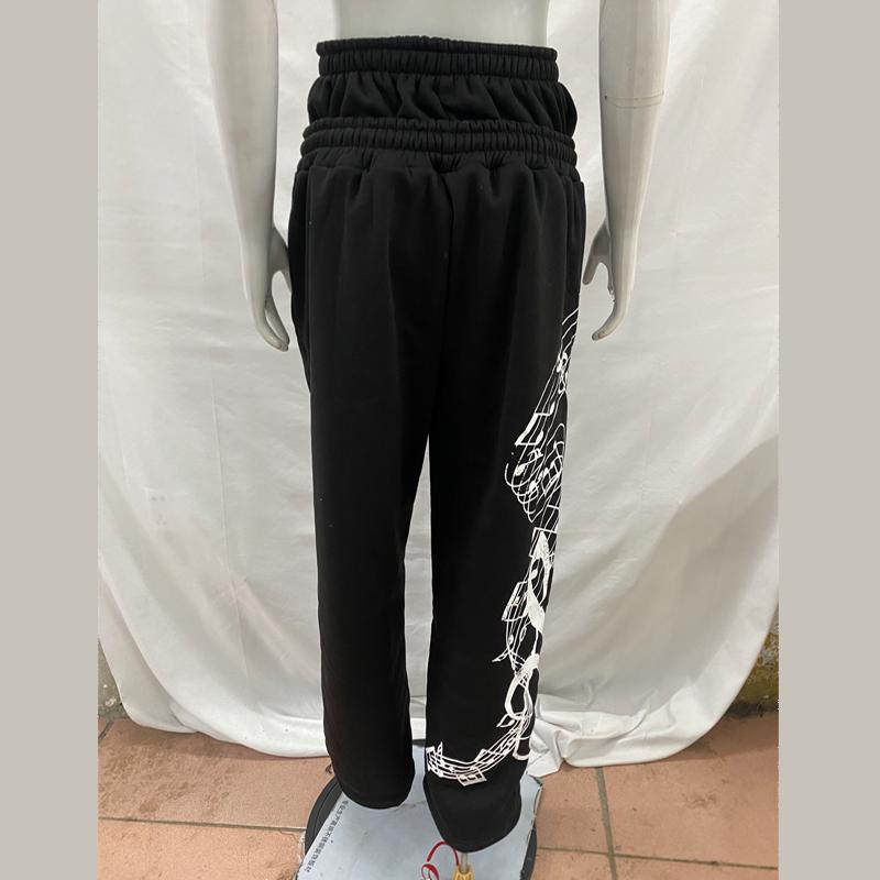 Evropské a americké retro street graffiti tištěné tepláky