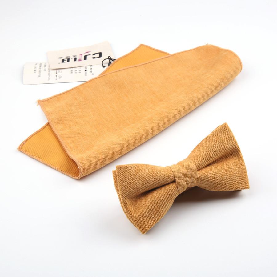 Cotton Bow Tie Set For Men Women Elegant Formal Accessories Gift For Adults