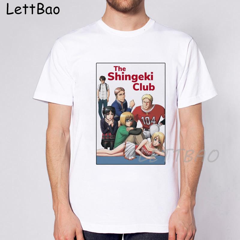 Fashion Japanese Anime Attack On Titan T Shirt Men Funny Cartoon Cool T Shirt Summer Casual