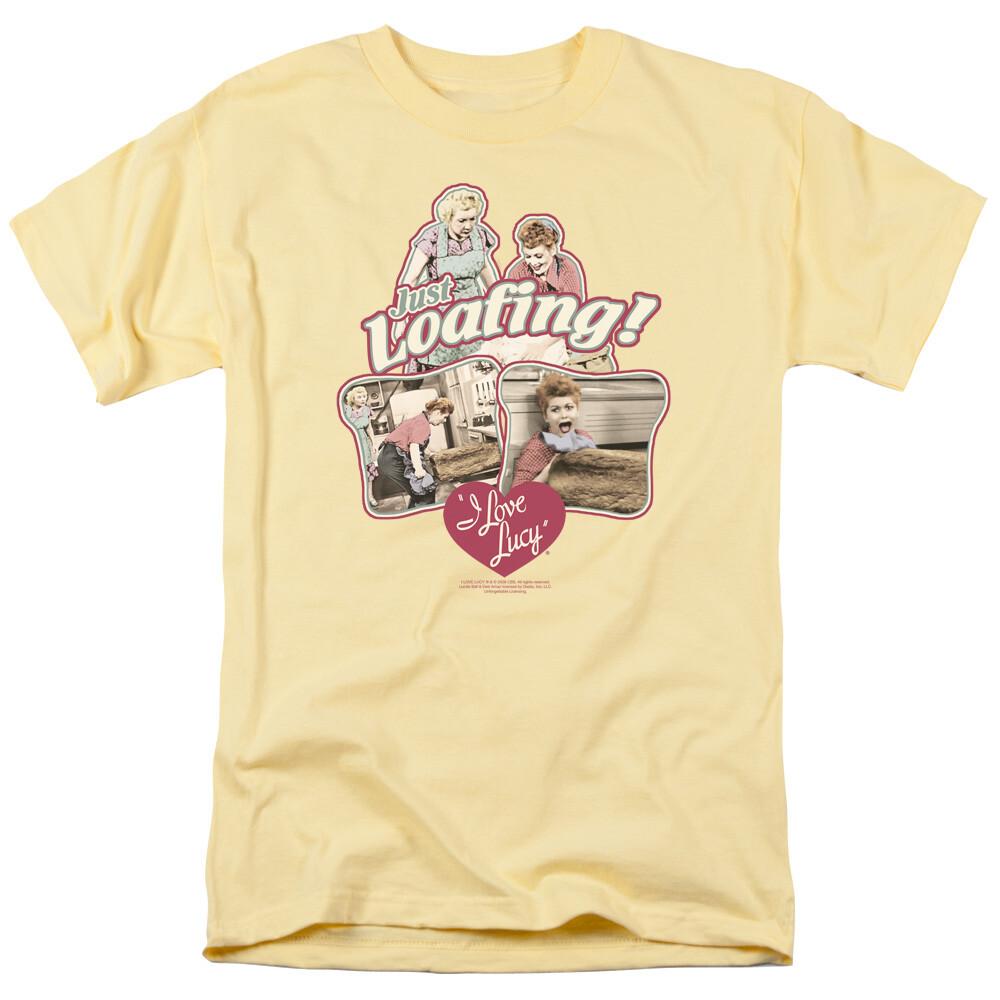 I Love Lucy Just Loafing T Shirt Mens Licensed Classic TV Show Banana S