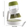 Dishwashing Brush With Soap Dispenser Palm Brush Storage Rack Set Easy-to-use Kitchen Cleaning Brush