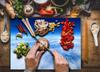 Tempered Glass Cutting Board 30X22 Sky