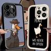 Phone Case for iPhone 17 Air 16E 15 16 Pro Max Funny Cartoon Goose Game Cover 14 Plus 13 12 Mini Soft Shell Silicone Fundas
