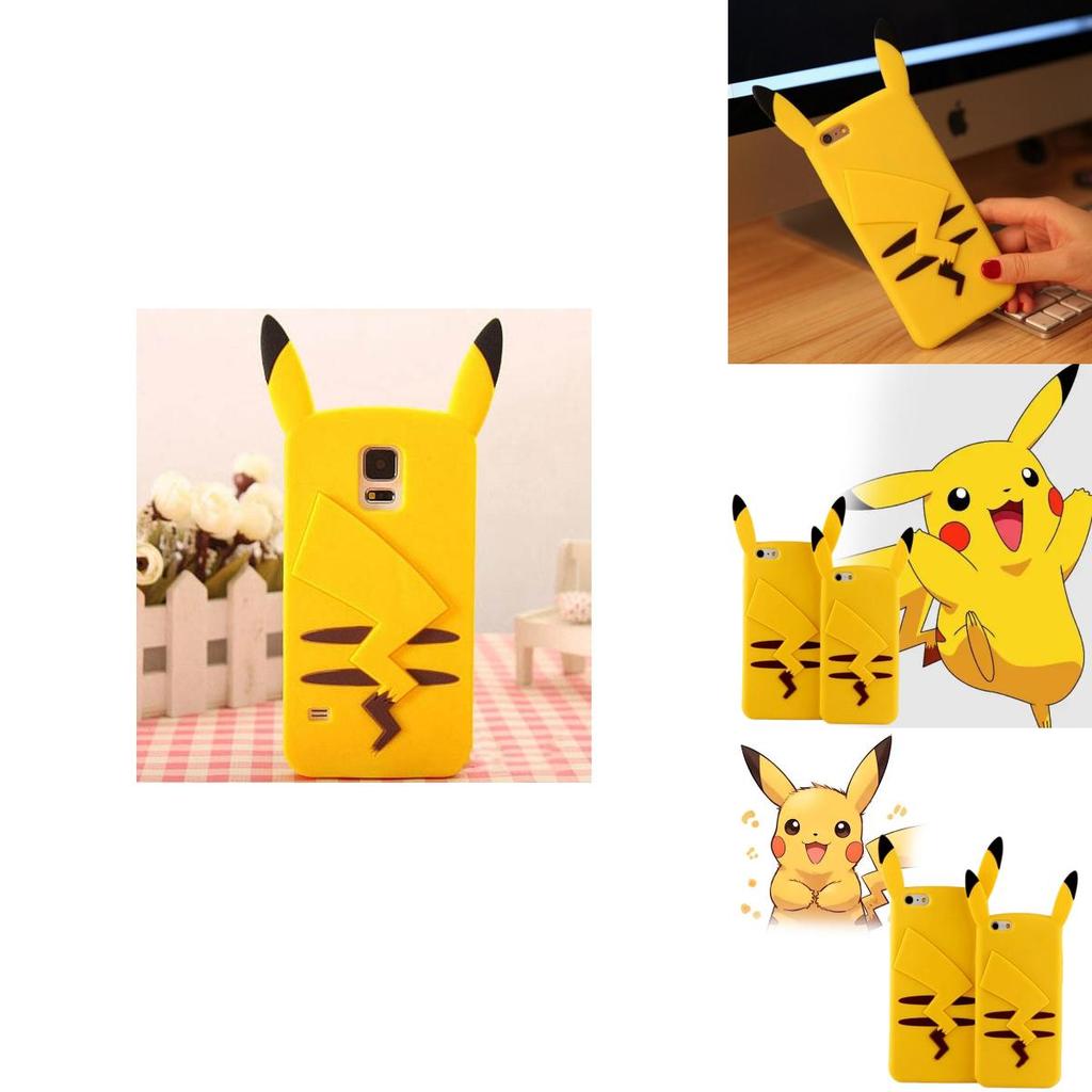 Pokemon Pikachu Silicone Phone Case For Samsung Galaxy Note3 With Shockproof Protection