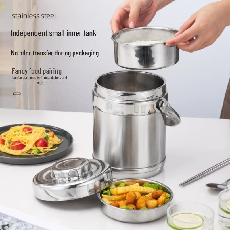 Zebian Ανοξείδωτο Θερμός Φαγητού με Κενού