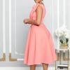 Damen D3200 Große Größe Sommer Sexy Off-Shoulder Plissee Hohe Taille Abend Bankett Kleid