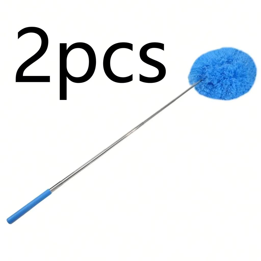 1PC Microfiber Ceiling Fan Duster Extends Up To 80cm Long Handled Dust Locking Reusable Cleaner Brush Home Cleaning Tool