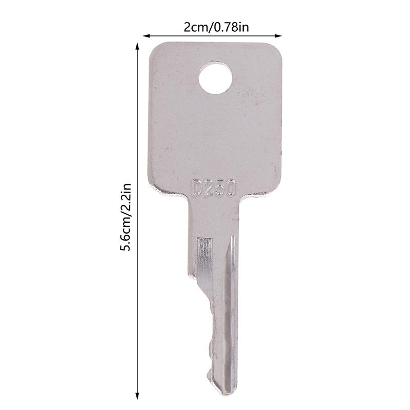 2 Pcs Bobcat Key Applicable To S550 S185 Skid Steer Loader Sweeper Key S331 / S160 Excavator