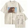 Retro Gewaschen Shakira LMYNL Welttournee 2026 T-Shirts Las Mujeres Ya No Lloran Doppelseitiger Druck T-Shirt Herren Damen Oversized T-Shirts