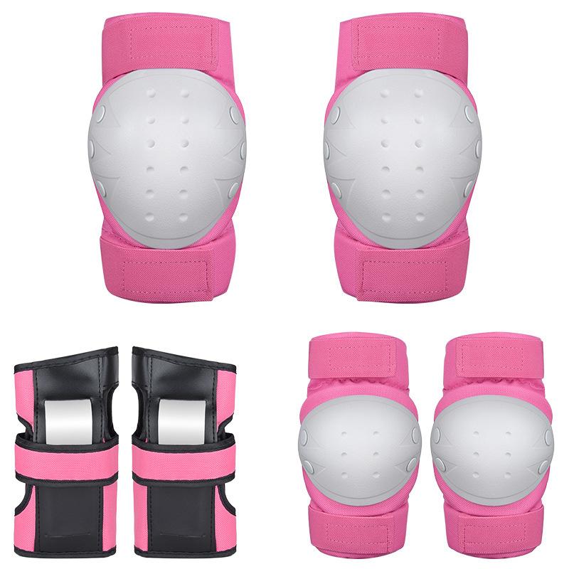 

Adult Knee Pads Bicycle Skateboard Skates Roller Skating Protectors Children s Protectors S size (10-25kg) розовый
