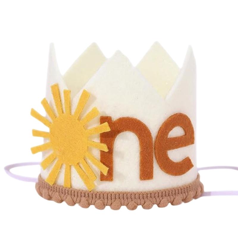 Comfortable First Birthday Party Hat Unisex Baby First Birthday Party Hat Beautiful Baby Hat for Parties Favor