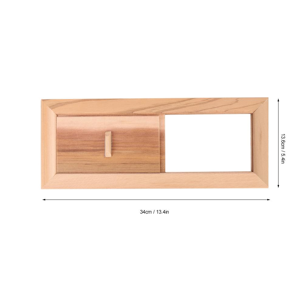 Cedar Wood Ventilation Grille for Sauna and   Room Ventilation, Made of High Quality Cedar Wood, No Odor, Non-Toxic,
