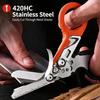 Multifunctional Emergency Rescue Shears With Strap Cutter Glass Breaker Outdoor Survival Emergency Response Tool