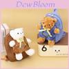 Cute Bear Plush Kids Backpack With Waterproof Nylon For Kindergarten And School Use