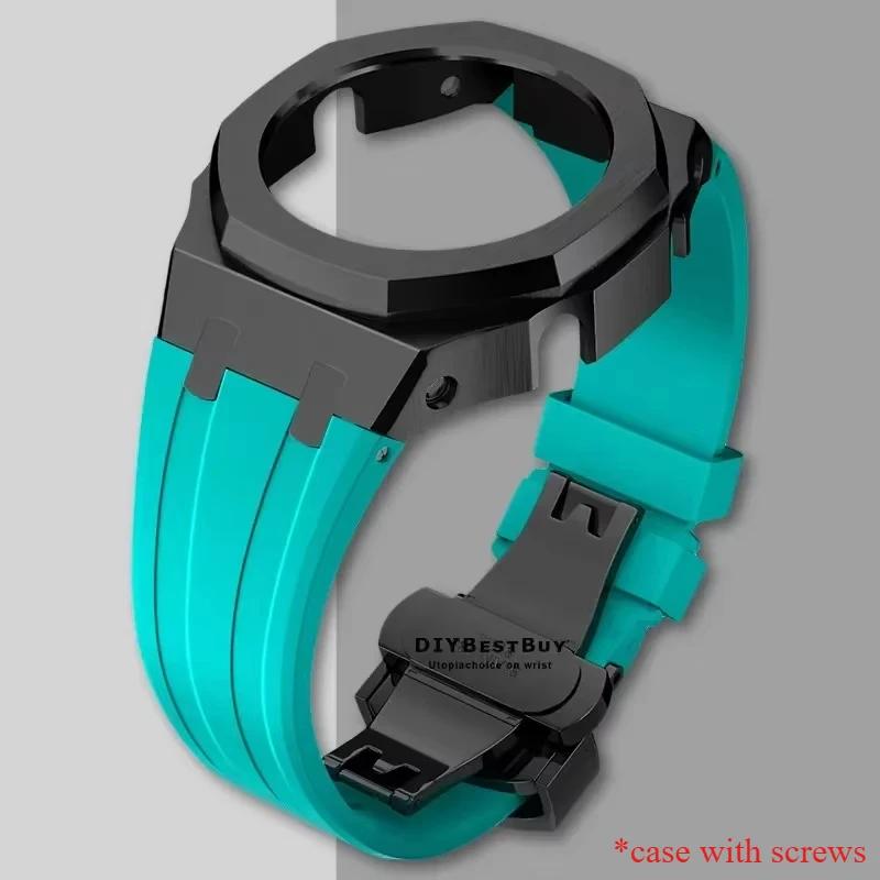 Gen4 Metal Case Bezel Frame GA2100 GAB2100 Casioak Mod Kit Modification Frame For GA2110 Metal Rubber Strap Accessory Wholesale