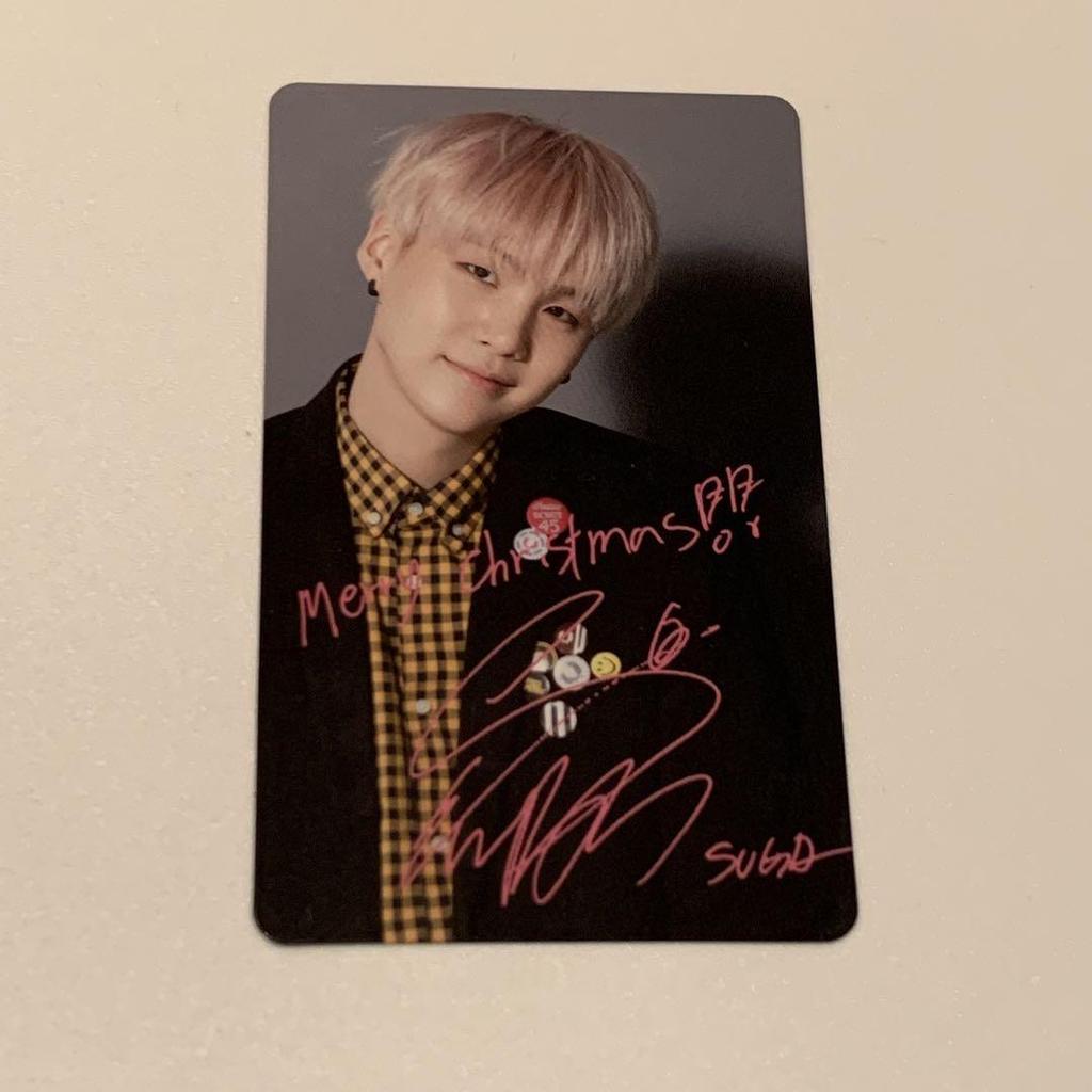 [USED] Yoongi I NEED U Christmas Trading Cards
