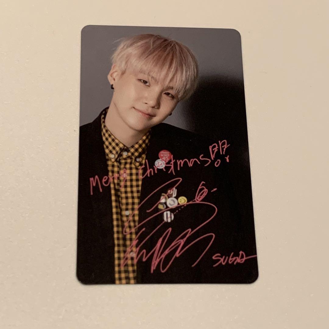 

[USED] Yoongi I NEED U Christmas Trading Cards