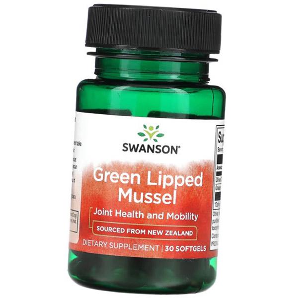

Зеленые мидии, Green Lipped Mussel Soft, Swanson 30гелкапс (03280025) 30softgels