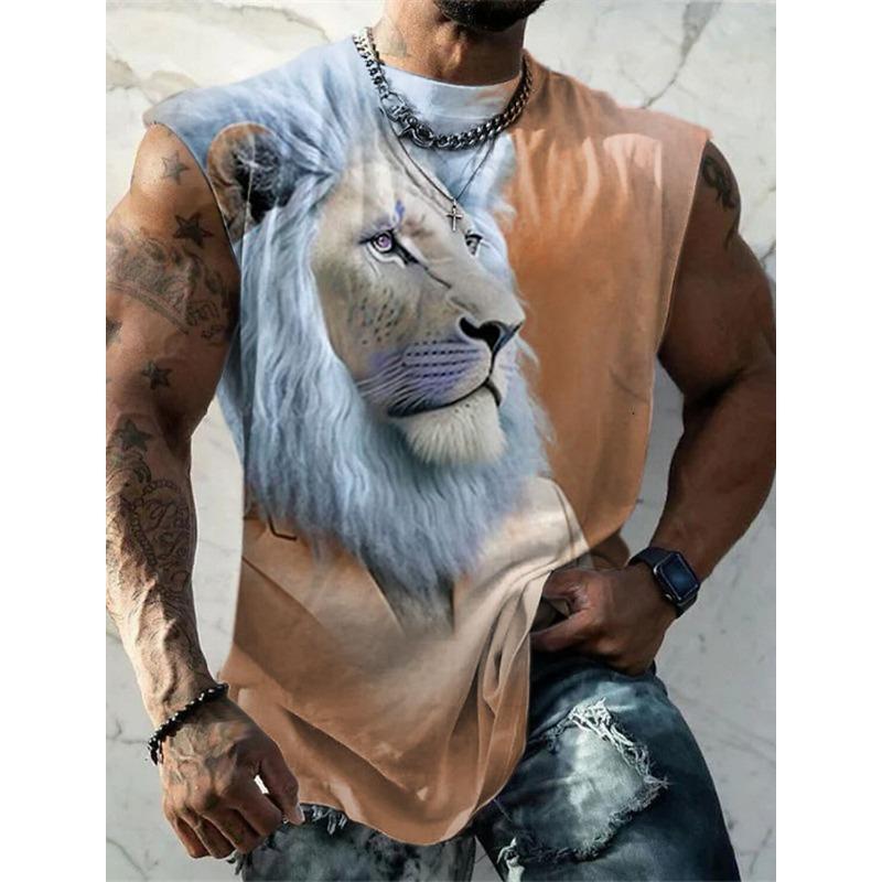 Canotta casual da uomo con scollo rotondo e comoda