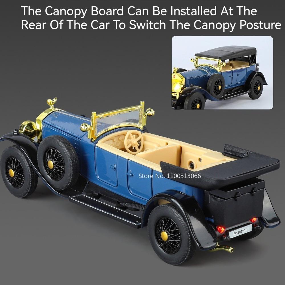 1:32 Rolls Royce Phantom 300SL Toy Cars Model Alloy Diecast Light Sound Miniature Vintage Car Rubber Tire Vehicle Model Ornament