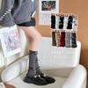 Socks Spring And Autumn Bow Stacking Socks Lolita Ballet Style Long Tube Cute Girl Knitted Calf Cover