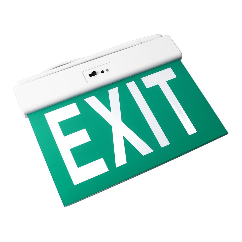 Led Emergency Exit Sign Acrylic Clear Eye Catching Exit Sign with Light for Building Camera Indoor Use AC85‑265V