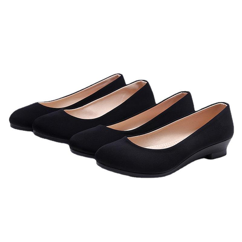 Women's Plain Fashion High Heels: Comfortable Soft Sole Cloth Business Shoes