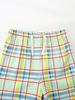 Summer 2026 Boys' Plaid Dinosaur Print Shorts Set - European & American Style Two-Piece