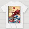 Hunting the Kraken In Japan Unisex 100% Cotton Summer Casual Cool Loose T-Shirt
