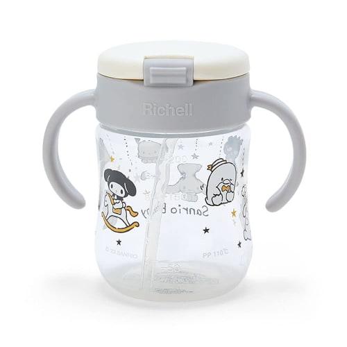 Sanrio  Sanrio Baby  Polypropylene  Pp  Sanrio Characters Richel Straw Mug Star Gray  Sanrio Baby  693481