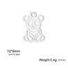 5pcs/Lot Stainless Steel Cute Animal Charms For Jewelry Making Cat Squirrel Bee Owl Elephant Koala Pendant DIY Accessories