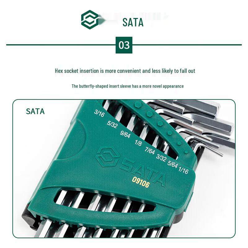 SATA 09106 Imperial Ball End Hex Key Set